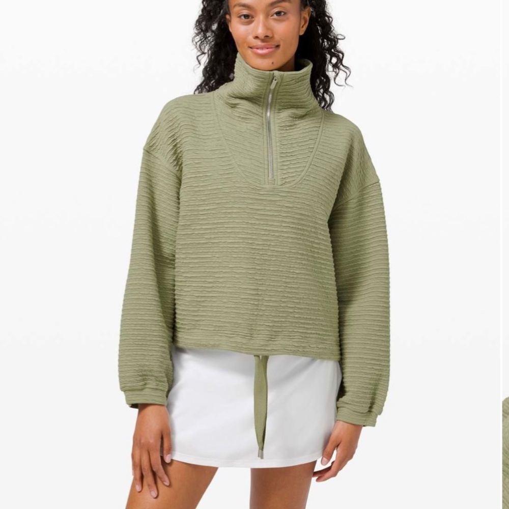 Lululemon Textured Zip Pullover